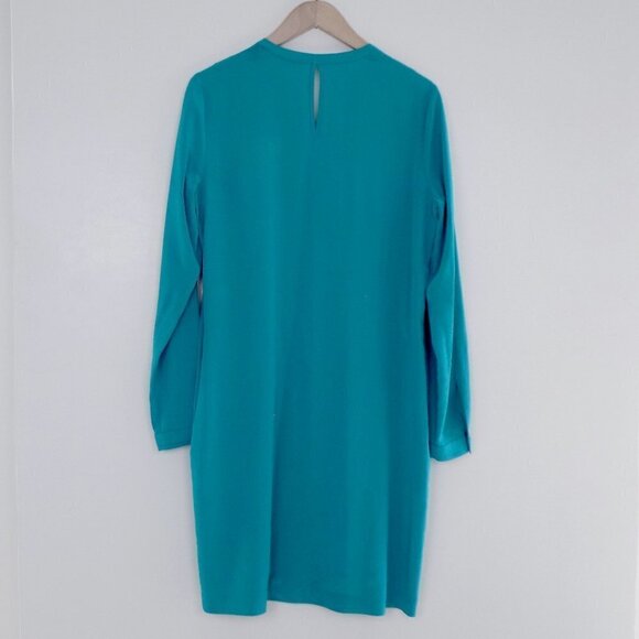 100% silk DVF long sleeve pullover tunic dress - Picture 3 of 9